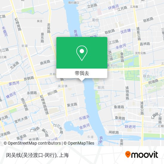 闵吴线(吴泾渡口-闵行)地图