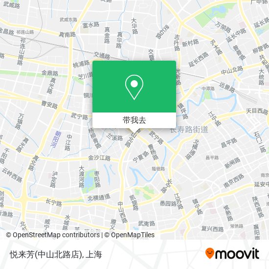 悦来芳(中山北路店)地图