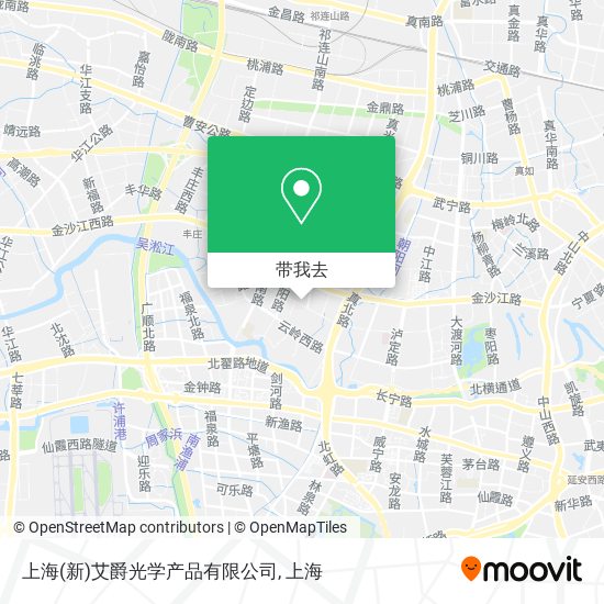上海(新)艾爵光学产品有限公司地图