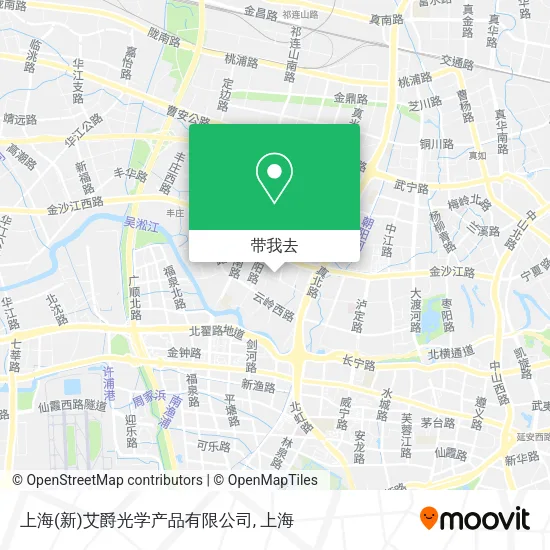 上海(新)艾爵光学产品有限公司地图