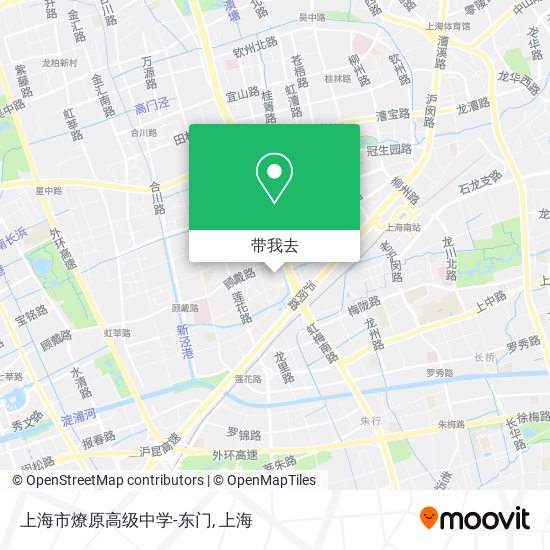 上海市燎原高级中学-东门地图