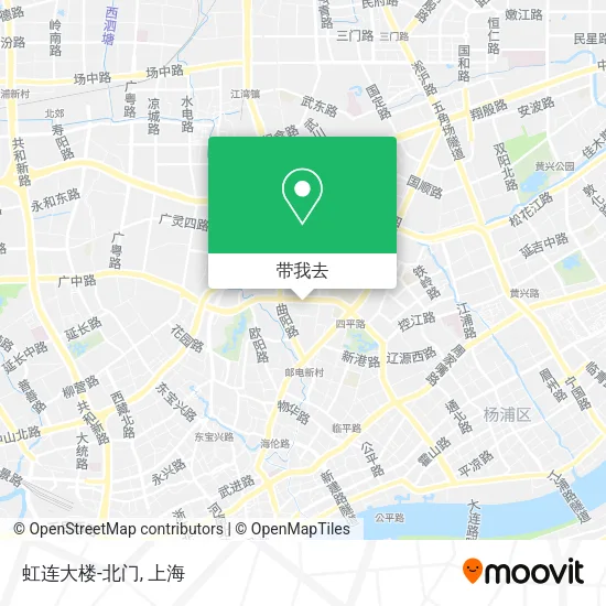 虹连大楼-北门地图