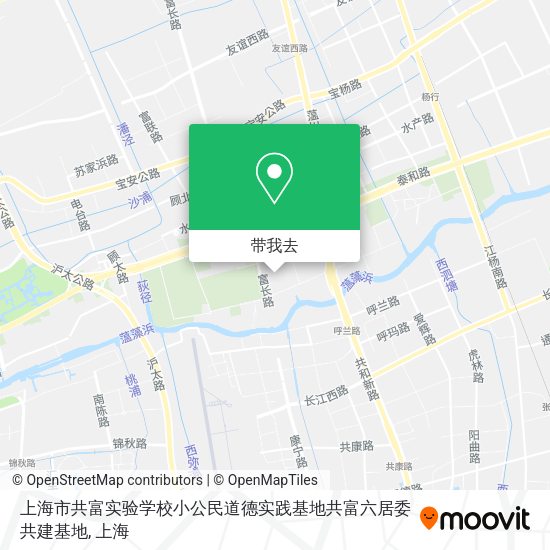 上海市共富实验学校小公民道德实践基地共富六居委共建基地地图