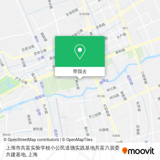上海市共富实验学校小公民道德实践基地共富六居委共建基地地图