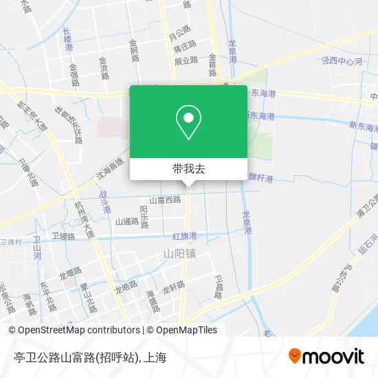 亭卫公路山富路(招呼站)地图