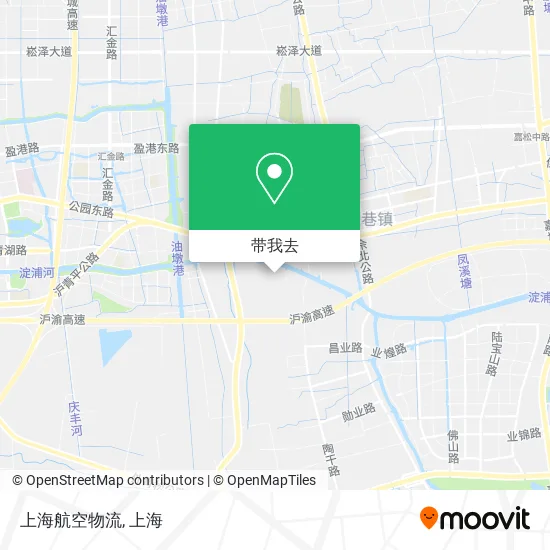 上海航空物流地图