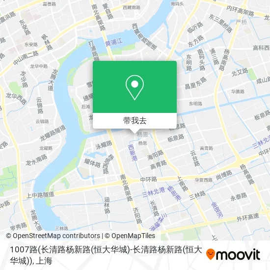 1007路(长清路杨新路(恒大华城)-长清路杨新路(恒大华城))地图