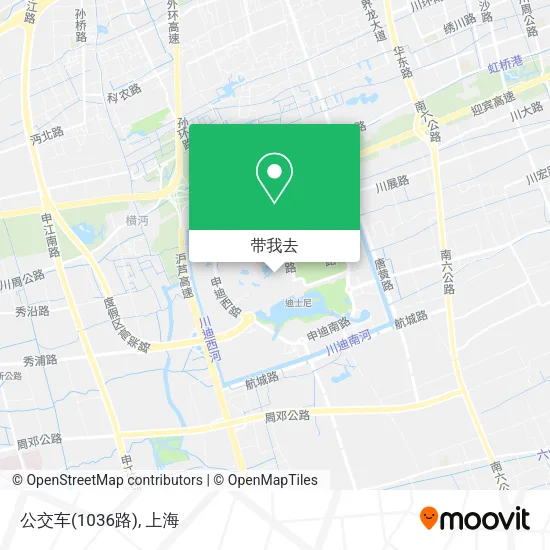公交车(1036路)地图