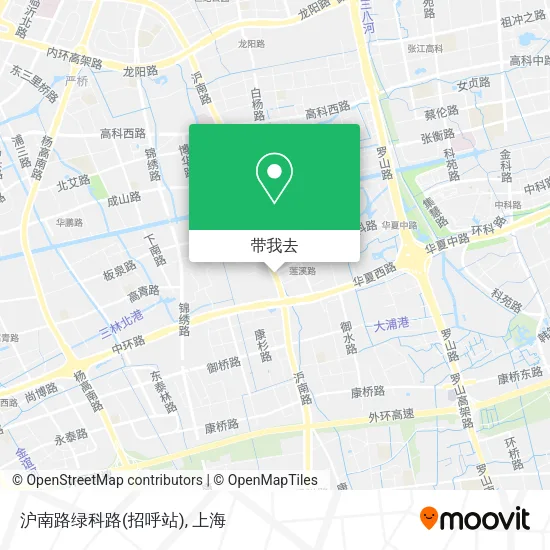 沪南路绿科路(招呼站)地图