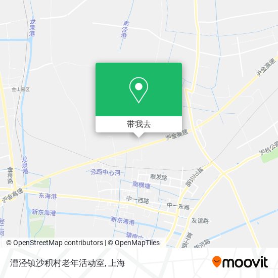 漕泾镇沙积村老年活动室地图
