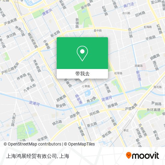上海鸿展经贸有效公司地图