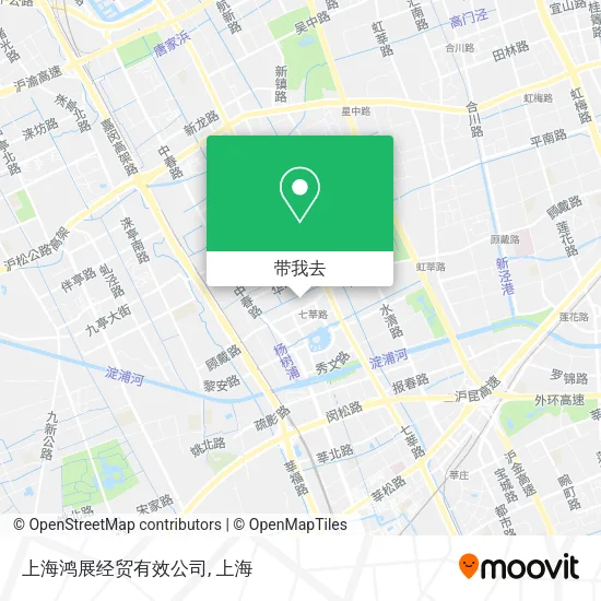 上海鸿展经贸有效公司地图