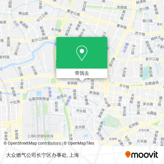 大众燃气公司长宁区办事处地图