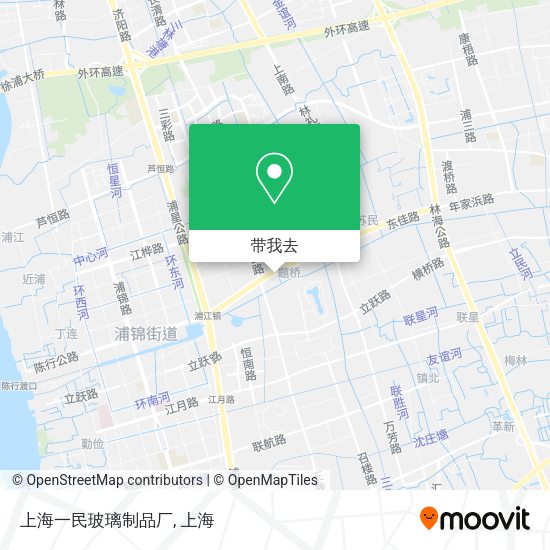 上海一民玻璃制品厂地图