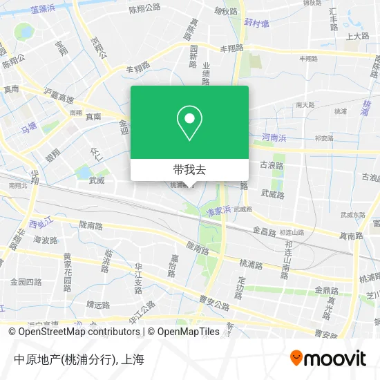 中原地产(桃浦分行)地图
