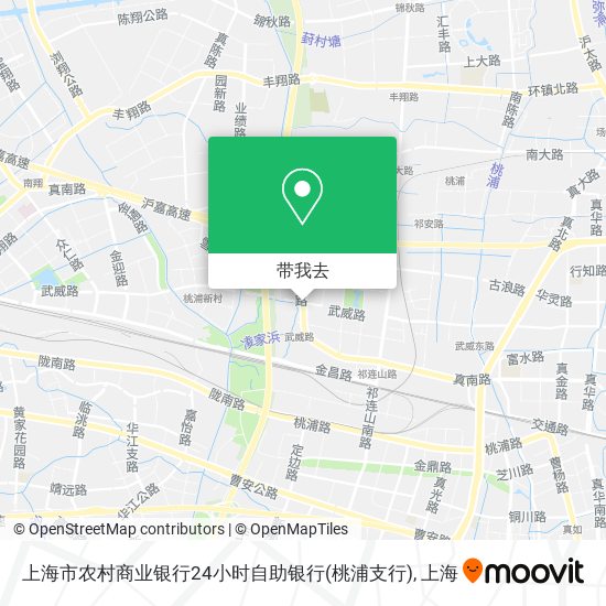 上海市农村商业银行24小时自助银行(桃浦支行)地图