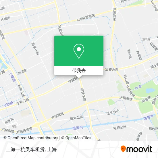 上海一杭叉车租赁地图