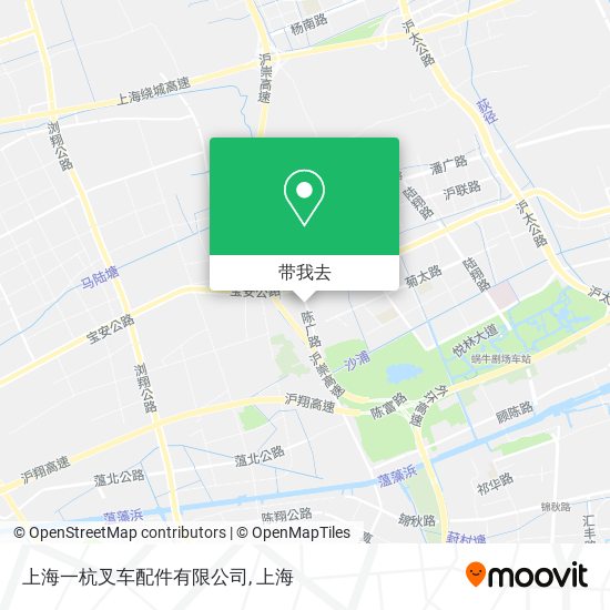 上海一杭叉车配件有限公司地图