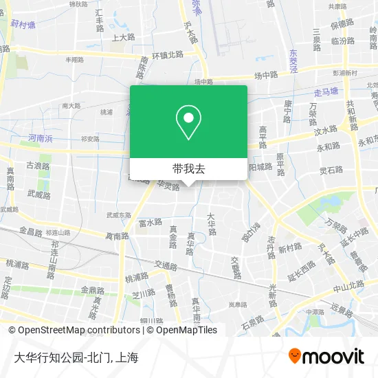大华行知公园-北门地图