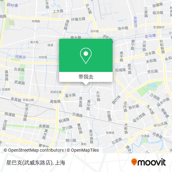 星巴克(武威东路店)地图