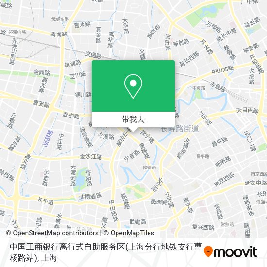 中国工商银行离行式自助服务区(上海分行地铁支行曹杨路站)地图