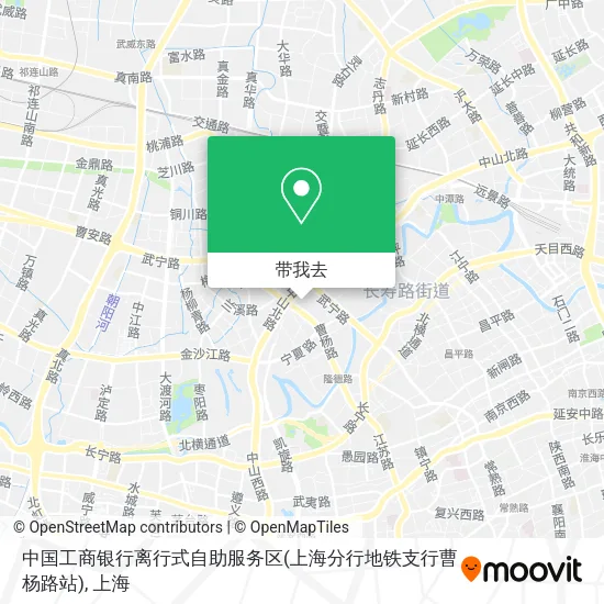 中国工商银行离行式自助服务区(上海分行地铁支行曹杨路站)地图