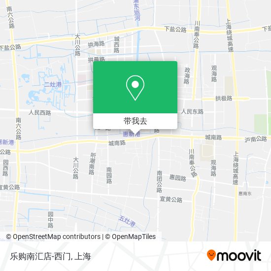 乐购南汇店-西门地图