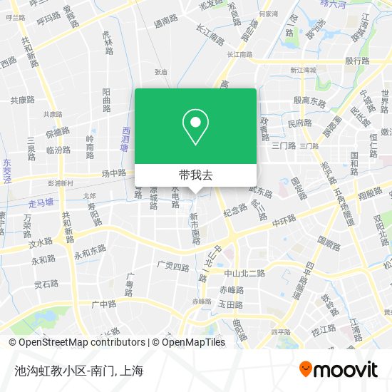 池沟虹教小区-南门地图