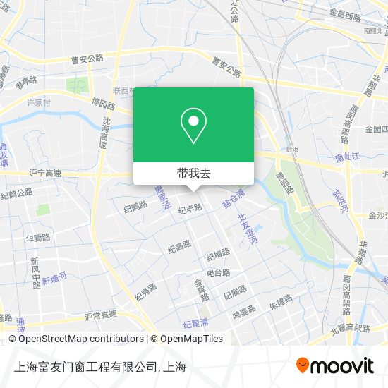 上海富友门窗工程有限公司地图