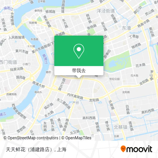 天天鲜花（浦建路店）地图