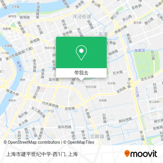 上海市建平世纪中学-西1门地图