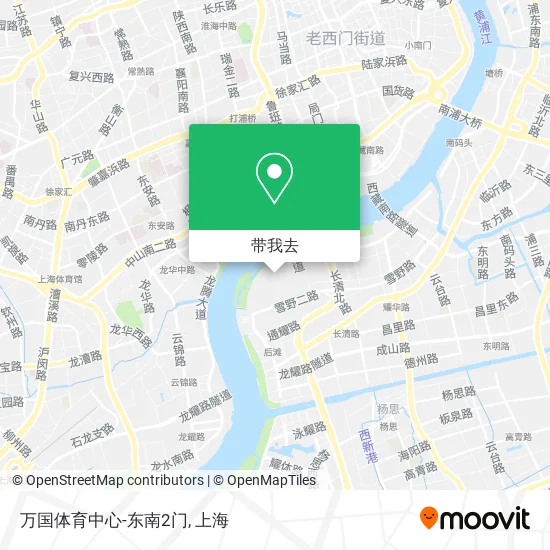 万国体育中心-东南2门地图
