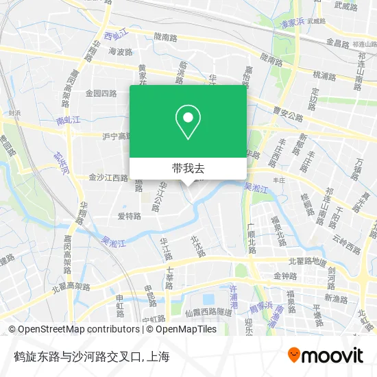 鹤旋东路与沙河路交叉口地图