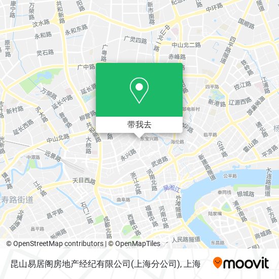 昆山易居阁房地产经纪有限公司(上海分公司)地图