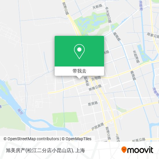 旭美房产(松江二分店小昆山店)地图