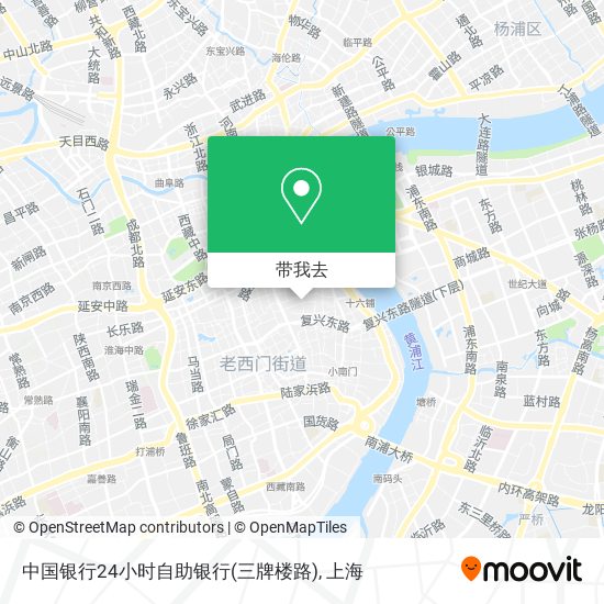 中国银行24小时自助银行(三牌楼路)地图