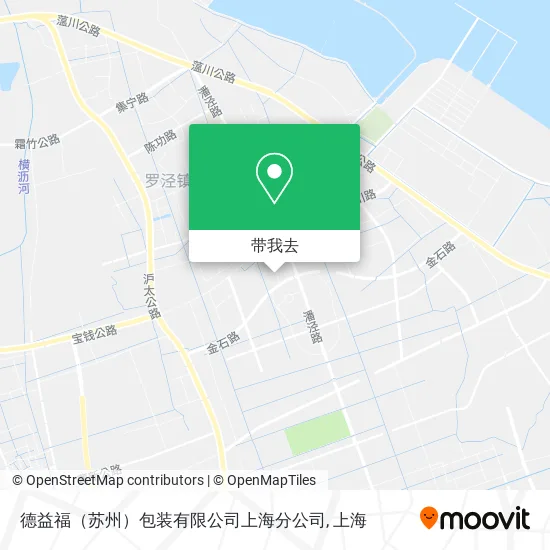 德益福（苏州）包装有限公司上海分公司地图