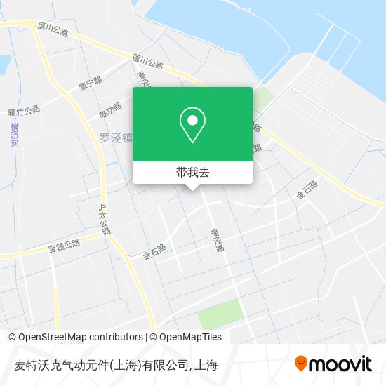 麦特沃克气动元件(上海)有限公司地图