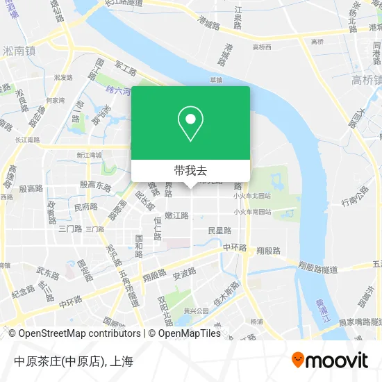 中原茶庄(中原店)地图