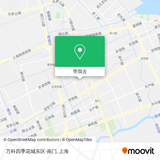 万科四季花城东区-南门地图