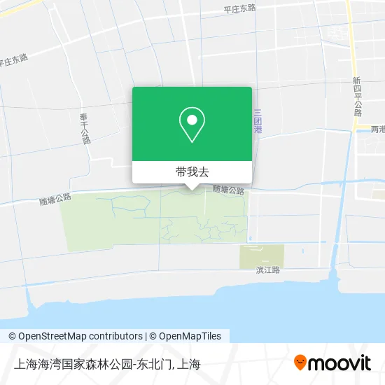 上海海湾国家森林公园-东北门地图