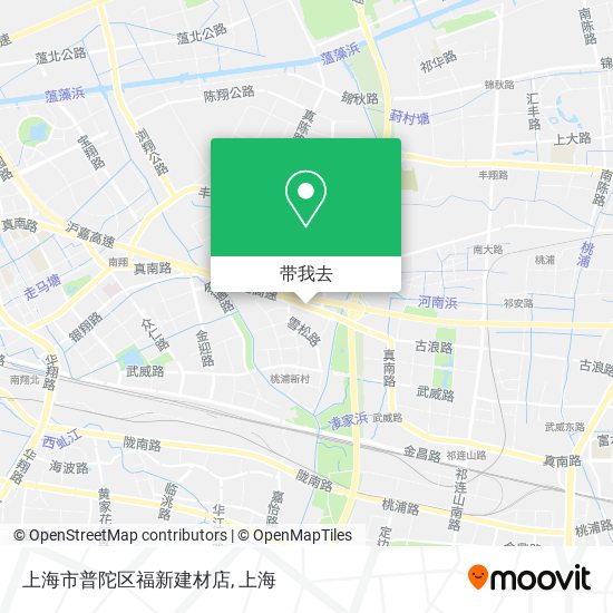 上海市普陀区福新建材店地图