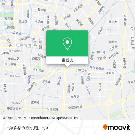 上海森榕五金机电地图