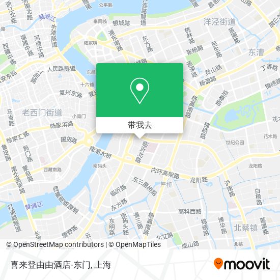 喜来登由由酒店-东门地图