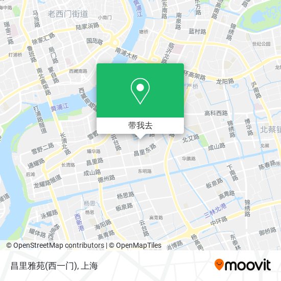 昌里雅苑(西一门)地图