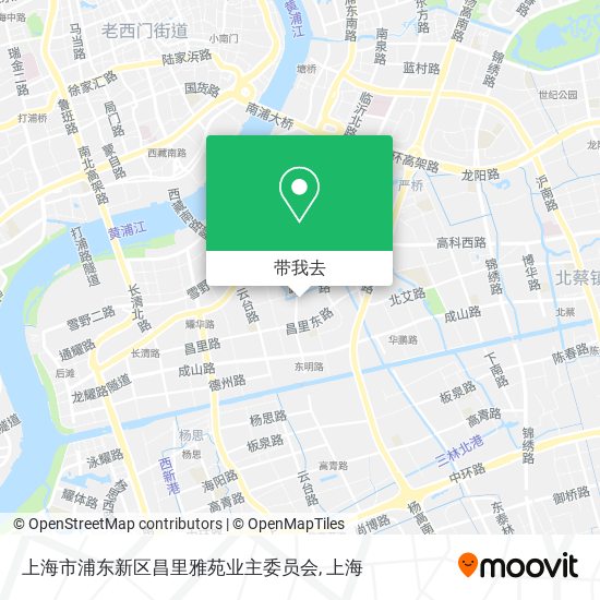 上海市浦东新区昌里雅苑业主委员会地图