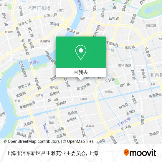 上海市浦东新区昌里雅苑业主委员会地图