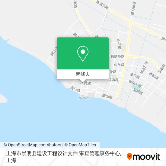 上海市崇明县建设工程设计文件 审查管理事务中心地图