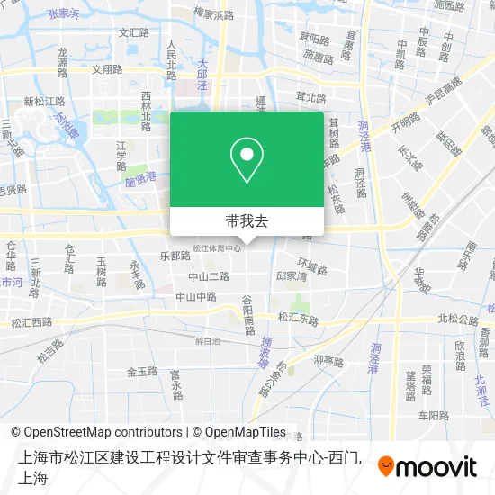 上海市松江区建设工程设计文件审查事务中心-西门地图