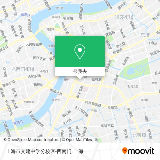 上海市文建中学分校区-西南门地图